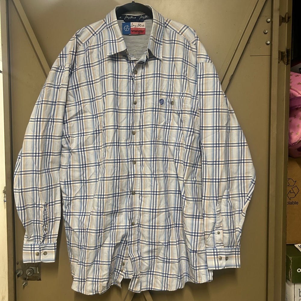 Wrangler Cowboy Cut Western Button Down Shirt